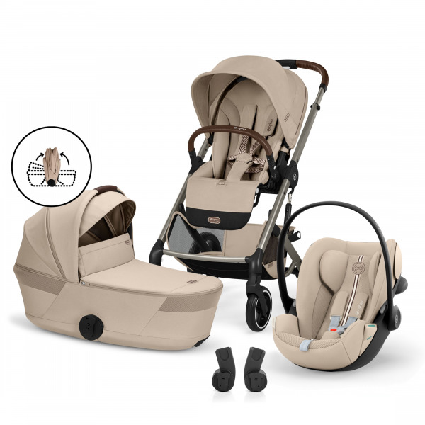 CYBEX Gold Balios 2026 3in1 �sszecsukhat� m�zessel - Almond Beige